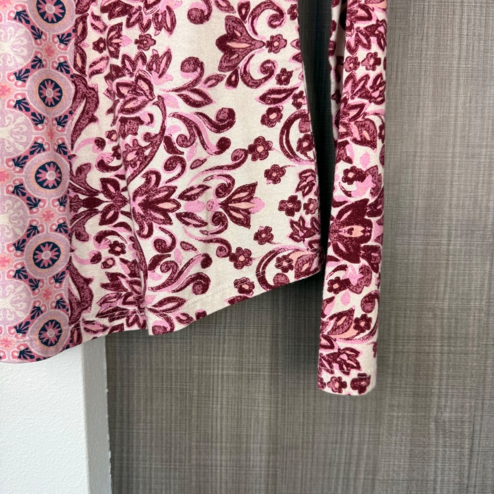 Sundance Pink Celebration Long Sleeve Tee Embroidered - Picture 8 of 13